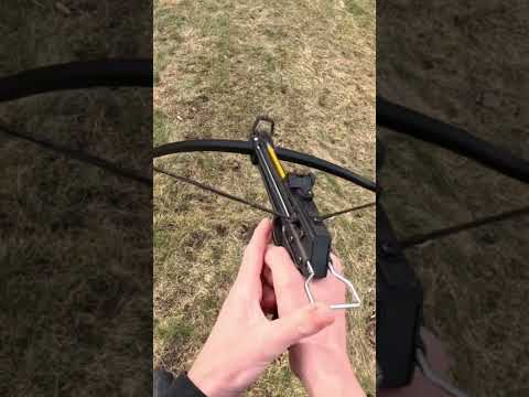 20$, 50lb amazon pistol crossbow POV scope shot