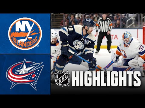 Islanders vs. Blue Jackets | NHL Highlights | December 28, 2025