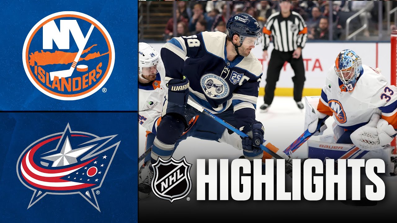 Islanders vs. Blue Jackets | NHL Highlights | December 28, 2025