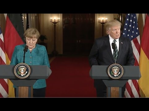 Trump, Chancellor Merkel Joint News Conference- Full Event