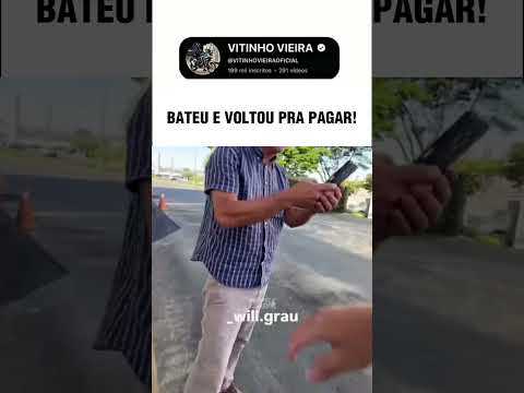 BATEU NO CARRO E VOLTOU #viral #moto #explorar