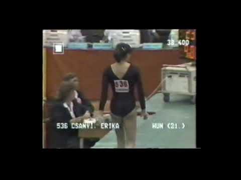 エリカ・チャーニ Erika Csanyi (HUN) 1983 World Championships FX AA