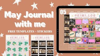May Journal With Me | Free Templates + Stickers ✨ | GoodNotes 5 📖 