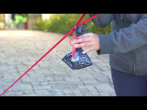 How to use The dooloop | Dog Poo Bag Leash Accessory