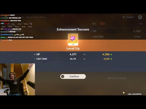 zy0x rolls INSANE 40 crit damage artifact | 020423 | Genshin Impact