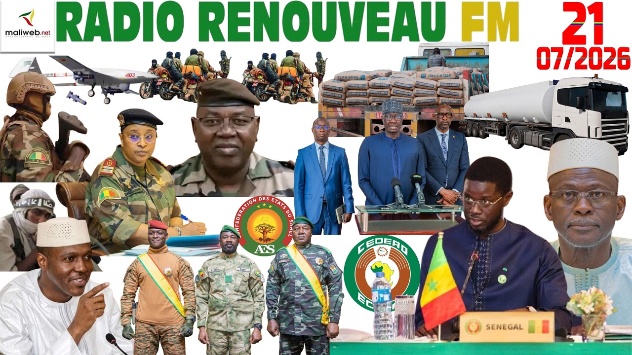La Revue de Presse de la RADIO RENOUVEAU FM du 21 Juillet 2026