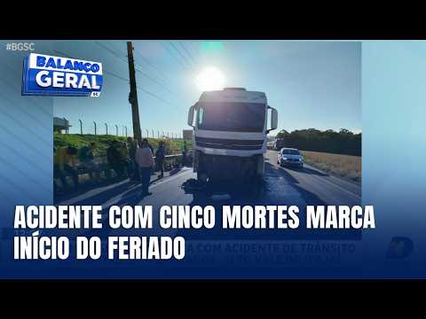 Grave acidente deixa cinco mortos em Ituporanga