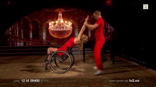 Birgit Skarstein dances to 'You Raise Me Up' in a wheelchair on Skal vi Danse