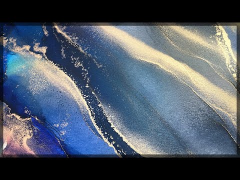 Alcohol Ink Art - An Easy Beginner Abstract Painting