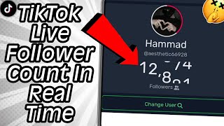 How To Tiktok Live Followers Count In Real Time | Android/iPhone