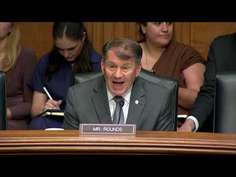 Rounds Speaks at Senate Banking Hearing