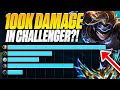 100K DAMAGE IN CHALLENGER?!?! (Challenger Ezreal Full Gameplay)