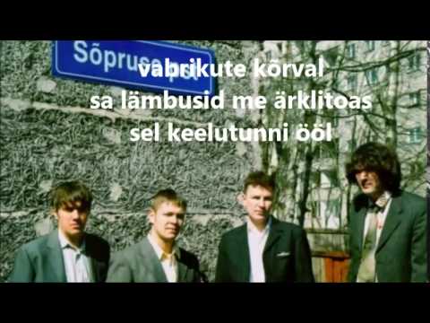 Sõpruse puiestee - 1905 (HD) Lyrics(sõnad)