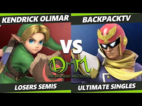 DAT MM 327 LOSERS SEMIS - Kendrick Olimar (Young Link) Vs BackpackTV (Captain Falcon) Smash Ultimate