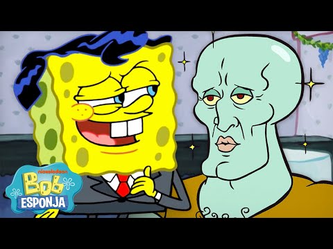 Bob Esponja viendo el FUEGO durante 60 minutos 🔥 | Bob Esponja en Español