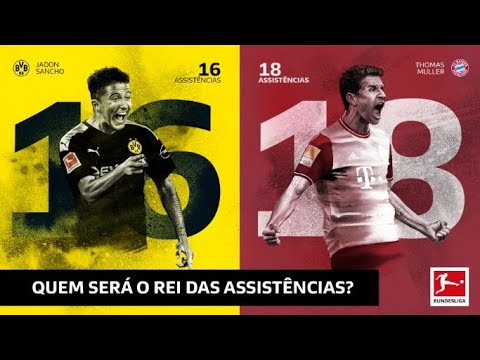 MULLER X SANCHO: QUEM SERÁ O LÍDER EM ASSISTÊNCIAS DA BUNDESLIGA?