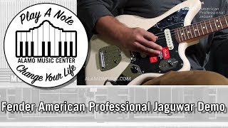Video thumbnail for New For 2018 Fender American Professional Jaguar Electric Guitar Demo by Alamo Music Center