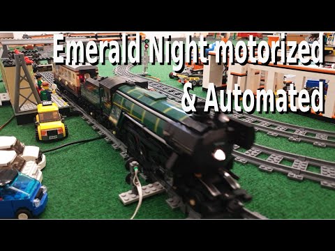 Lego Emerald Night 10194 motorized and automated with Arduino