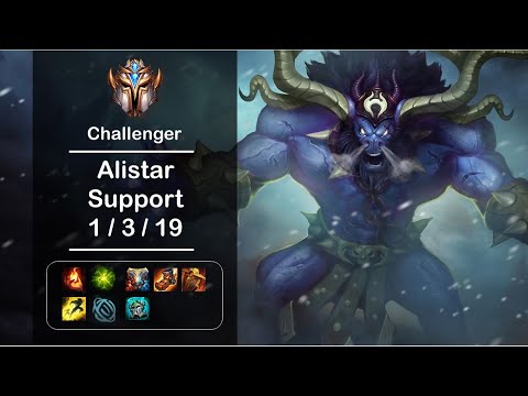 [4K] LOL Challenger Alistar Support (1/3/19) Ep.210