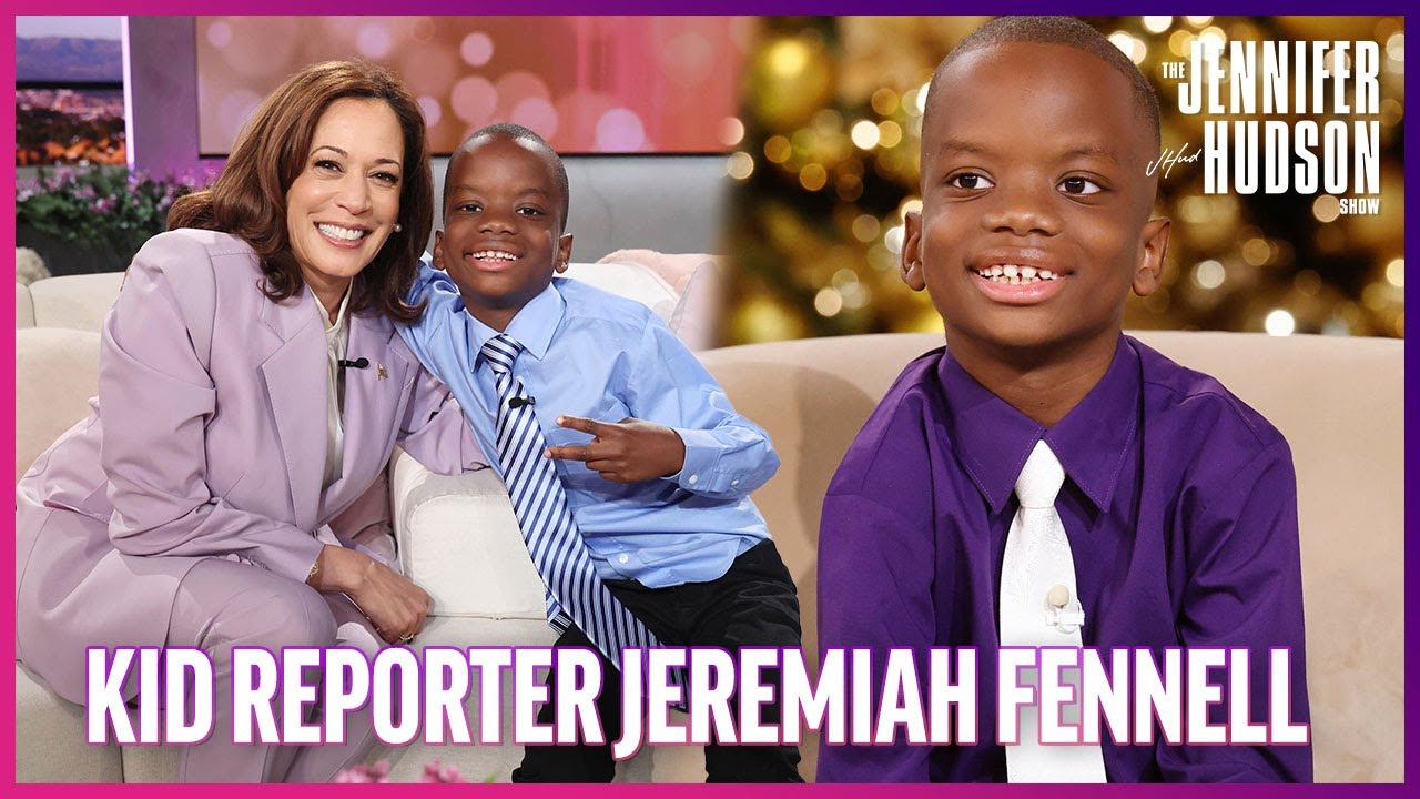 Kid Reporter Jeremiah Fennell Interviews VP Kamala Harris, NFL Players & More