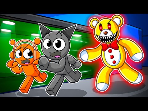 Escaping SCARY TEDDY BEAR in Roblox!