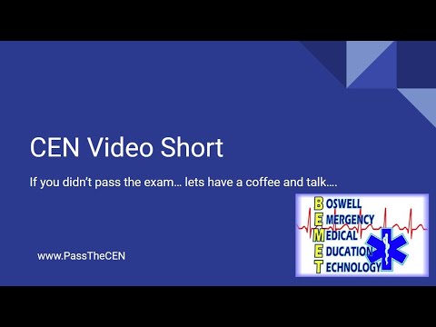 CEN Video   If you didn't pass the exam, lets have a coffee and a conversation