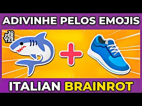 🦈☕🐊ADIVINHE OS MEMES ITALIANOS PELOS EMOJIS | 🦈👟 Tralalero Tralala | 🐊✈️ Bombardino crocodilo #quiz