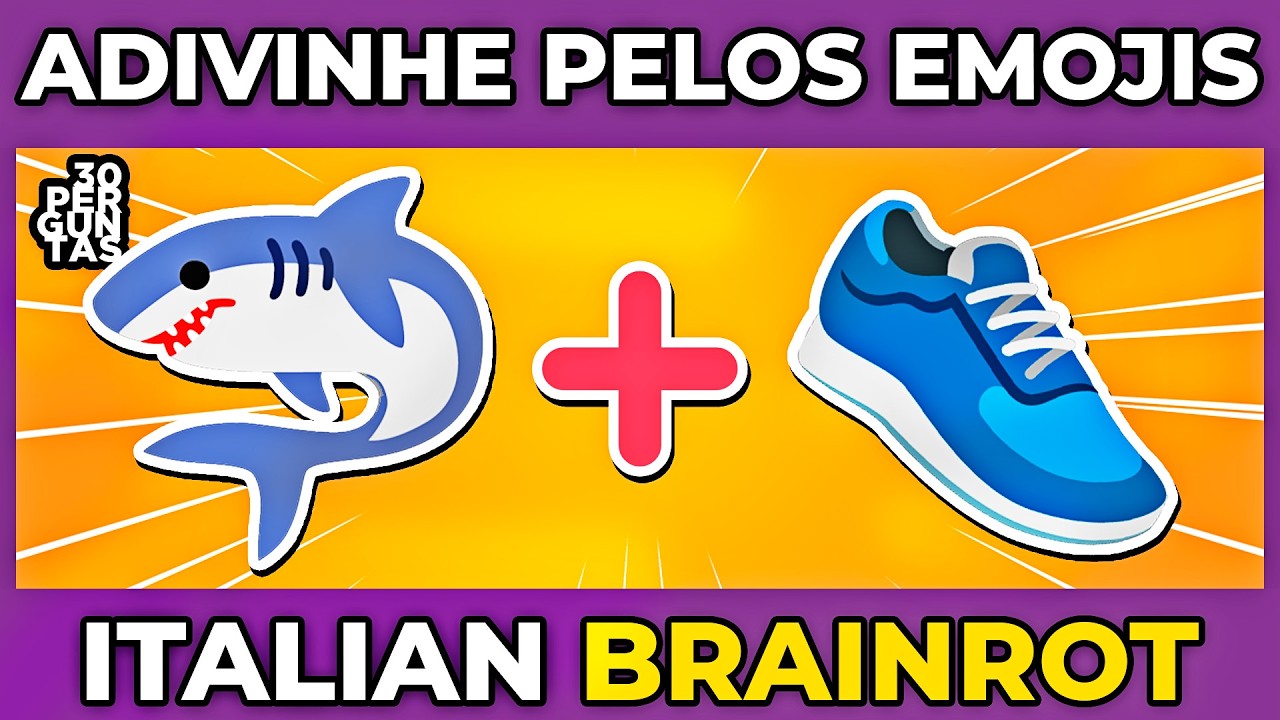 🦈☕🐊ADIVINHE OS MEMES ITALIANOS PELOS EMOJIS | 🦈👟 Tralalero Tralala | 🐊✈️ Bombardino crocodilo #quiz