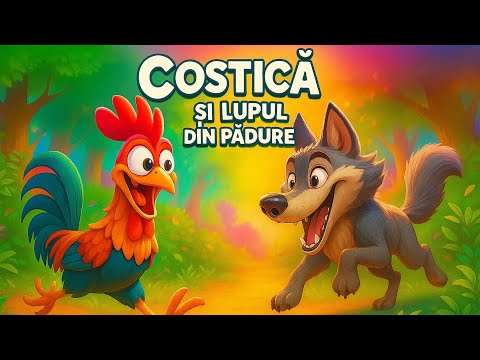 Cocoșelul Costică și lupul din pădure 🐺 | Cântec vesel pentru copii | Poveste animată Zuzu World