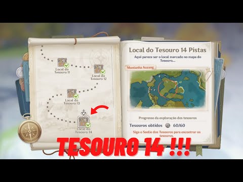 Local do Tesouro 14 / Montanha Aozang - Genshin Impact