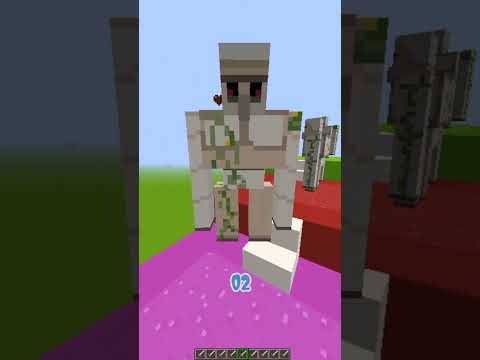 Insane Minecraft Trick: Can Iron Golem Survive Sword Strikes?! ||@theminecle