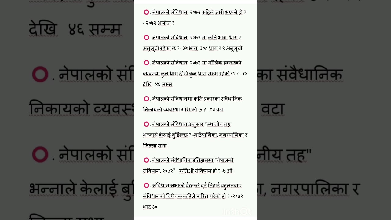 constitution of Nepal #generalknowledge