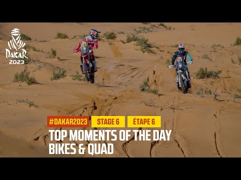 ダカール・ラリー2023 バイククラスのステージ6ハイライト動画
