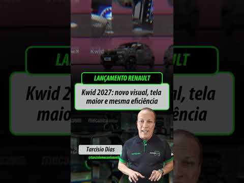 Renault Kwid 2027 chega com novo visual e central multimídia maior