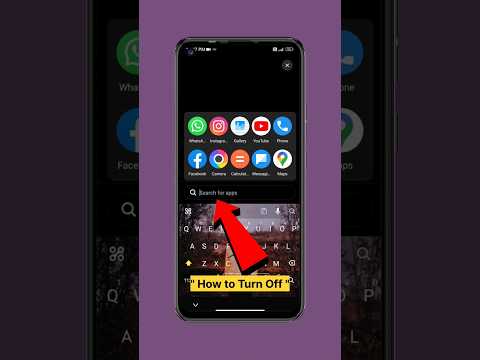 How To Turn Off Search in App Drawer in Redmi | How to Fix App drawer auto search problem #shorts