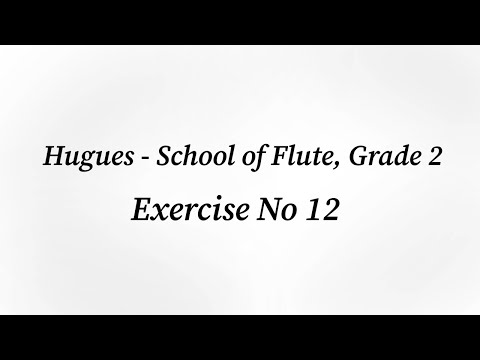 Hugues, ex. no 12 (Op. 51, Grade 2)