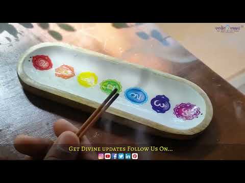 7 Chakra Mystical Symbols Incense Stick Holder video