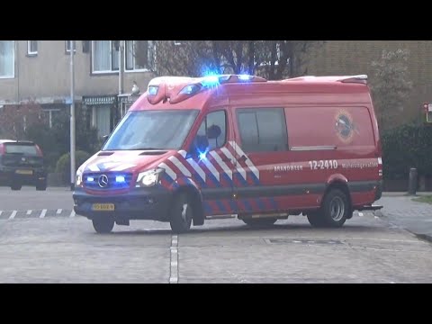 WO Brandweer Velsen Zuid 122410 met spoed naar een brand scheepvaart in Amsterdam