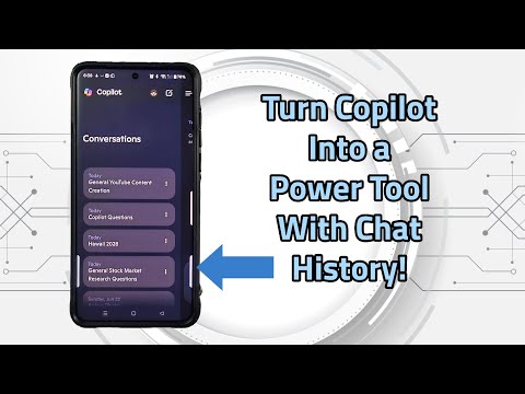 Turn Copilot AI for Android into a Power Tool with Chat History!