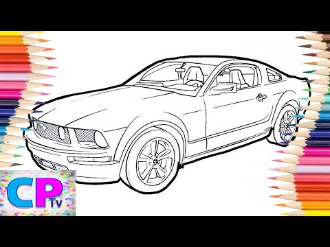 Ford Mustang GT Coloring Pages/Drawing of Famous Car Ford Mustang/Anna Yvette - Red Line/NCS Release