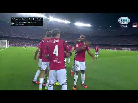 VEJA GOL DE DEYVERSON CONTRA O BARCELONA