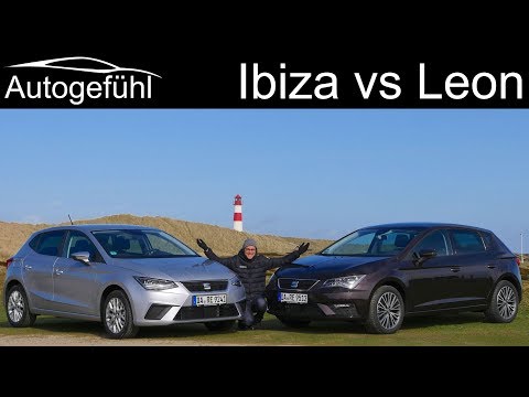 Seat Ibiza vs Seat Leon comparison REVIEW with TGI CNG Erdgas feature - Autogefühl