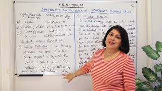 Solubility Equilibria Of Sparingly Soluble Salts - Equilibrium (Part 42)