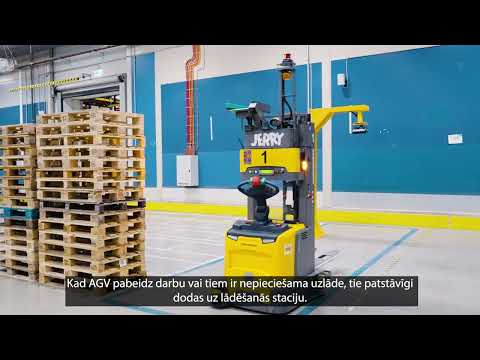 Droša darbinieku un AGV mijiedarbība noliktavas vidē (HAVI Logistics)