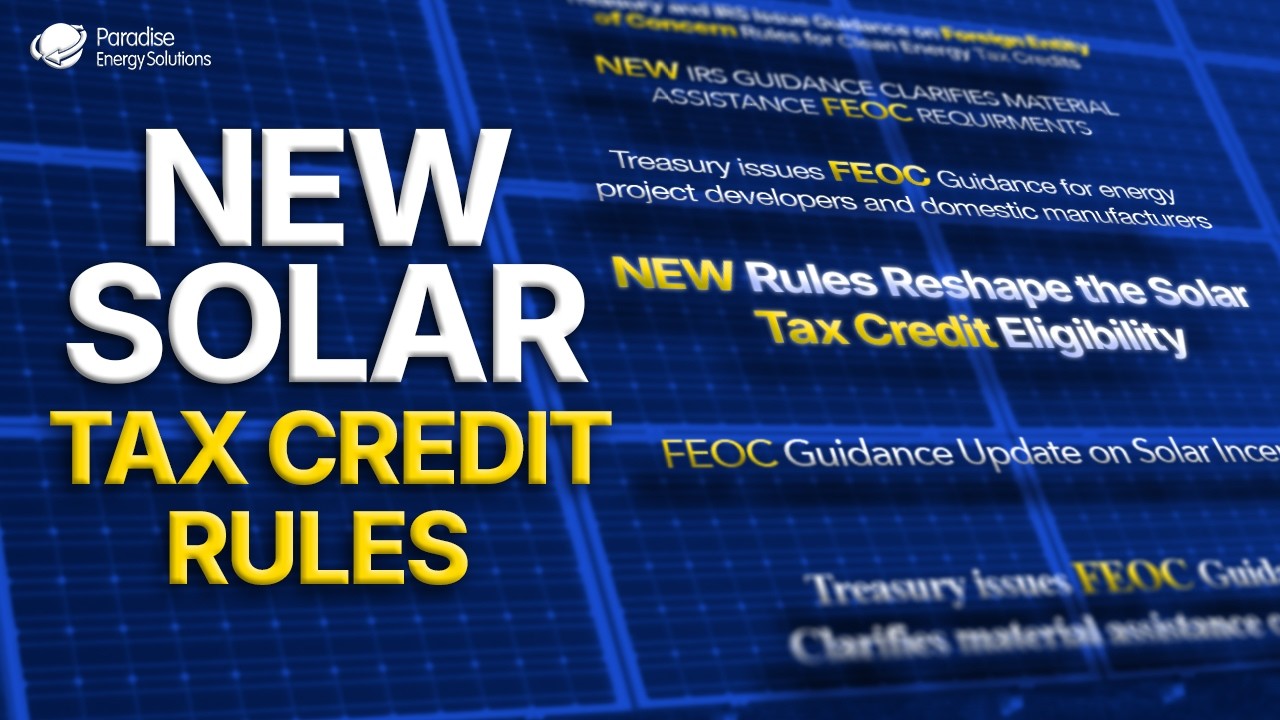 NEW FEOC Guidance Just Released - What it Means For Commercial Solar Projects