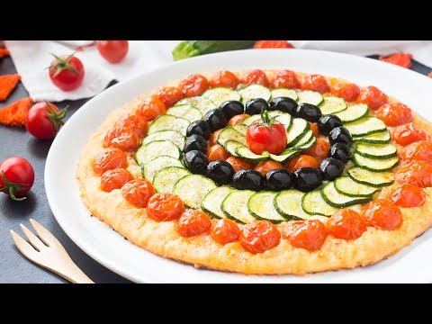 Focaccia Veloce Mille Colori con Pomodorini, Zucchine e Olive | Ricetta in 5 Minuti | 55Winston55