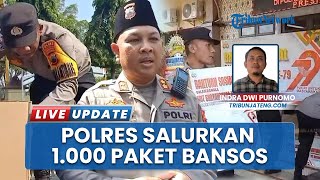 Sambut Hari Bhayangkara, Polres Pekalongan Bagi 1.000 Paket Sembako