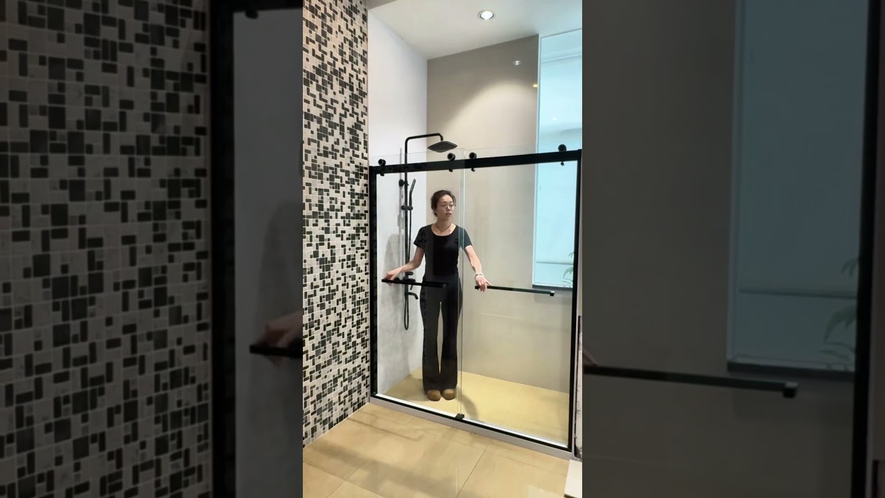 Bypass Shower Door with Easy Clean