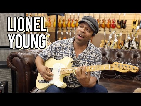 Lionel Young playing a 1973 Fender Telecaster at Norman's Rare Guitars