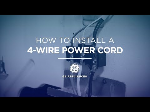 GE Appliances Electric Range Power Cord Installation Instructions